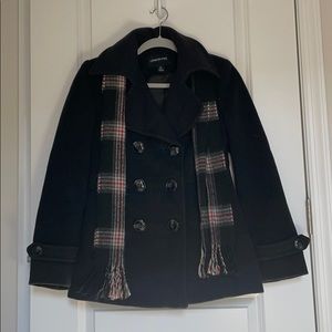 Black London Fog Pea Coat